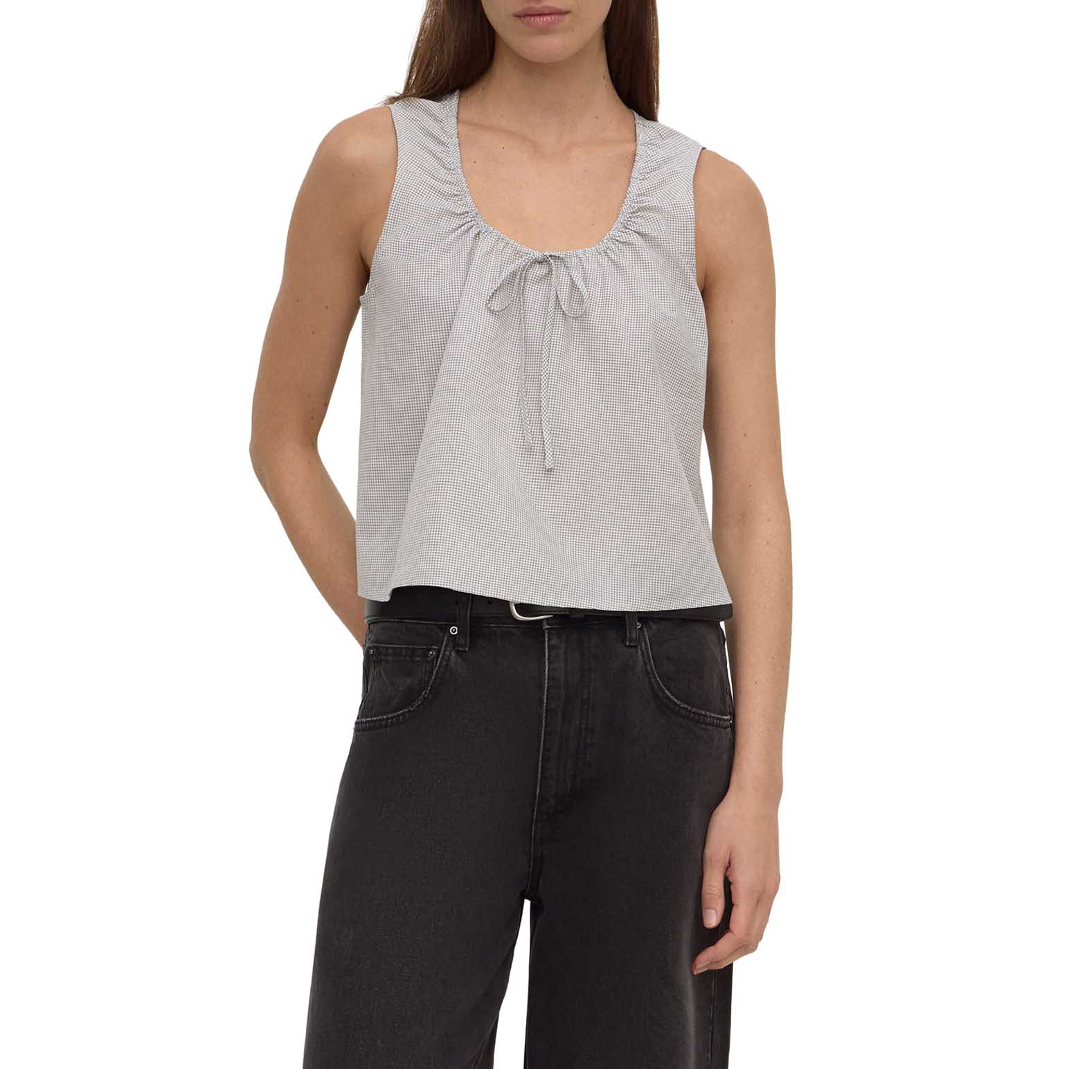 Assembly Label Phoenix Cotton Tie Top Micro Check
